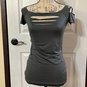 Cut out gray top